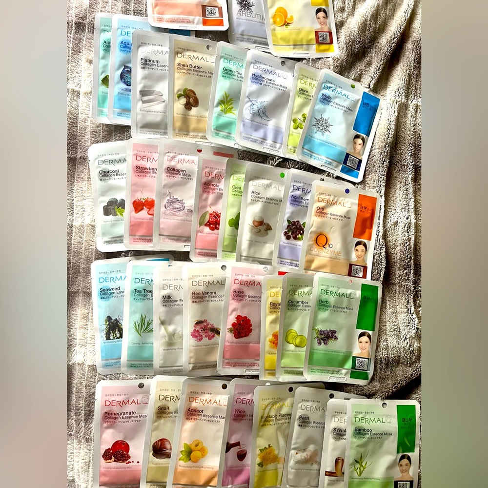 Dermal Sheet Facemasks (Assorted Variety, 27 masks)